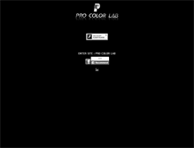 Tablet Screenshot of procolorlab.com